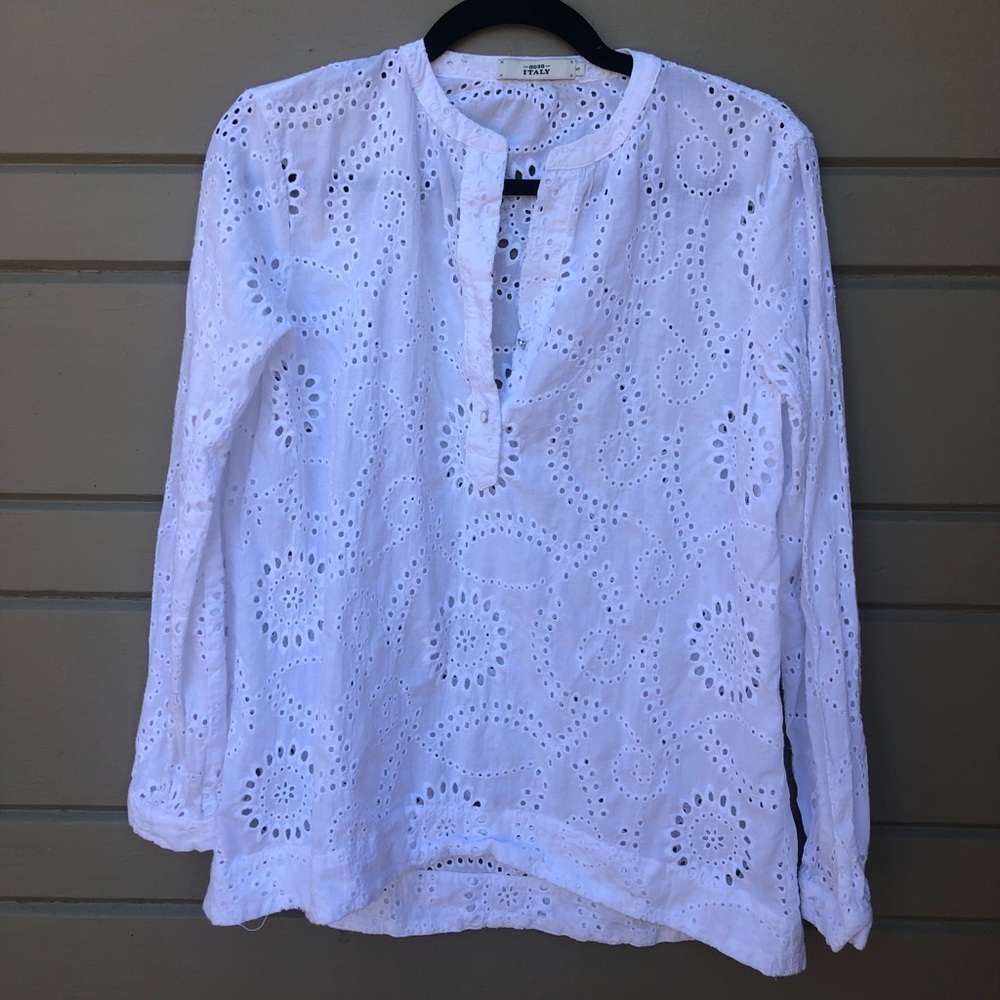 0039 Italy Eyelet Blouse